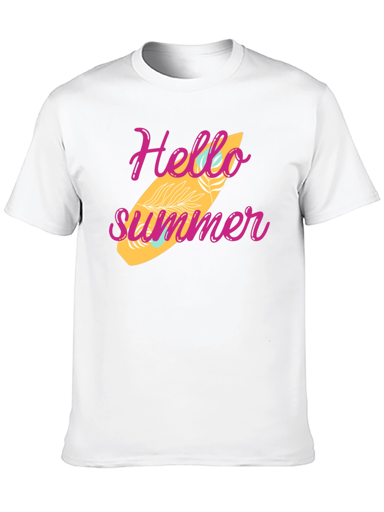 Hello Summer Surfboard Graphic Tee