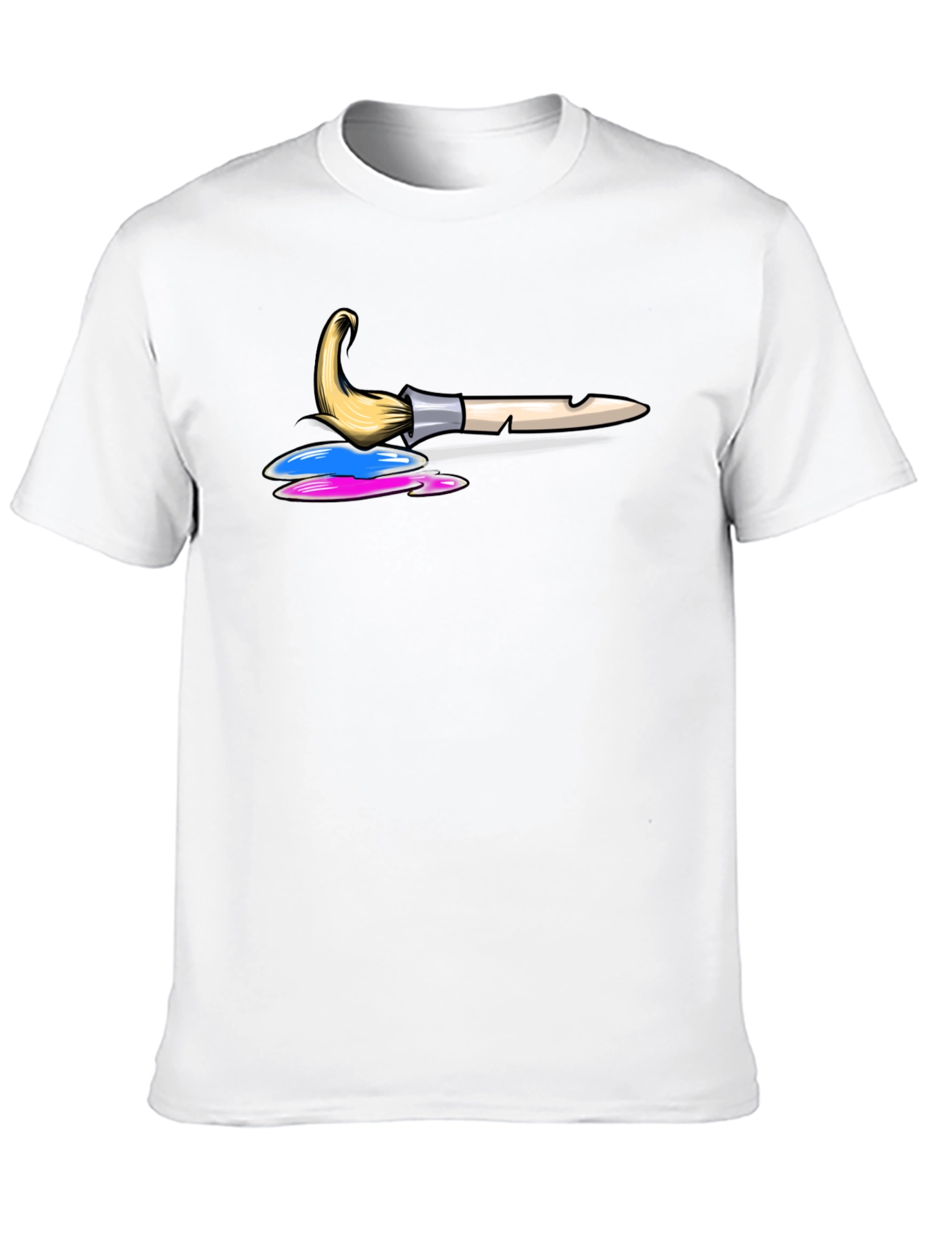 Paint Brush Graphic Tee - Artist T-Shirt