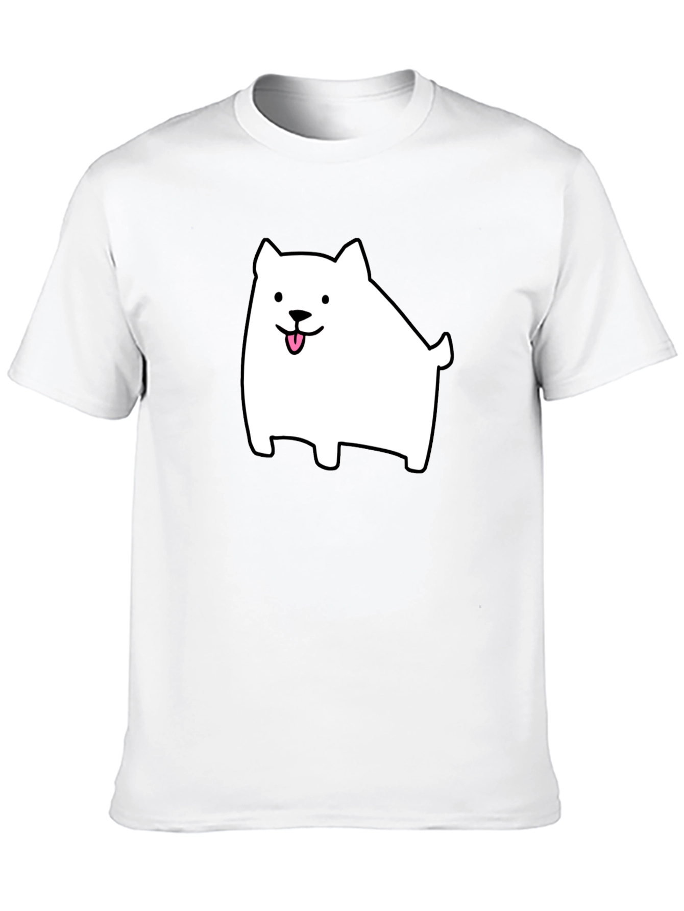 Cute Dog Graphic Black T-Shirt