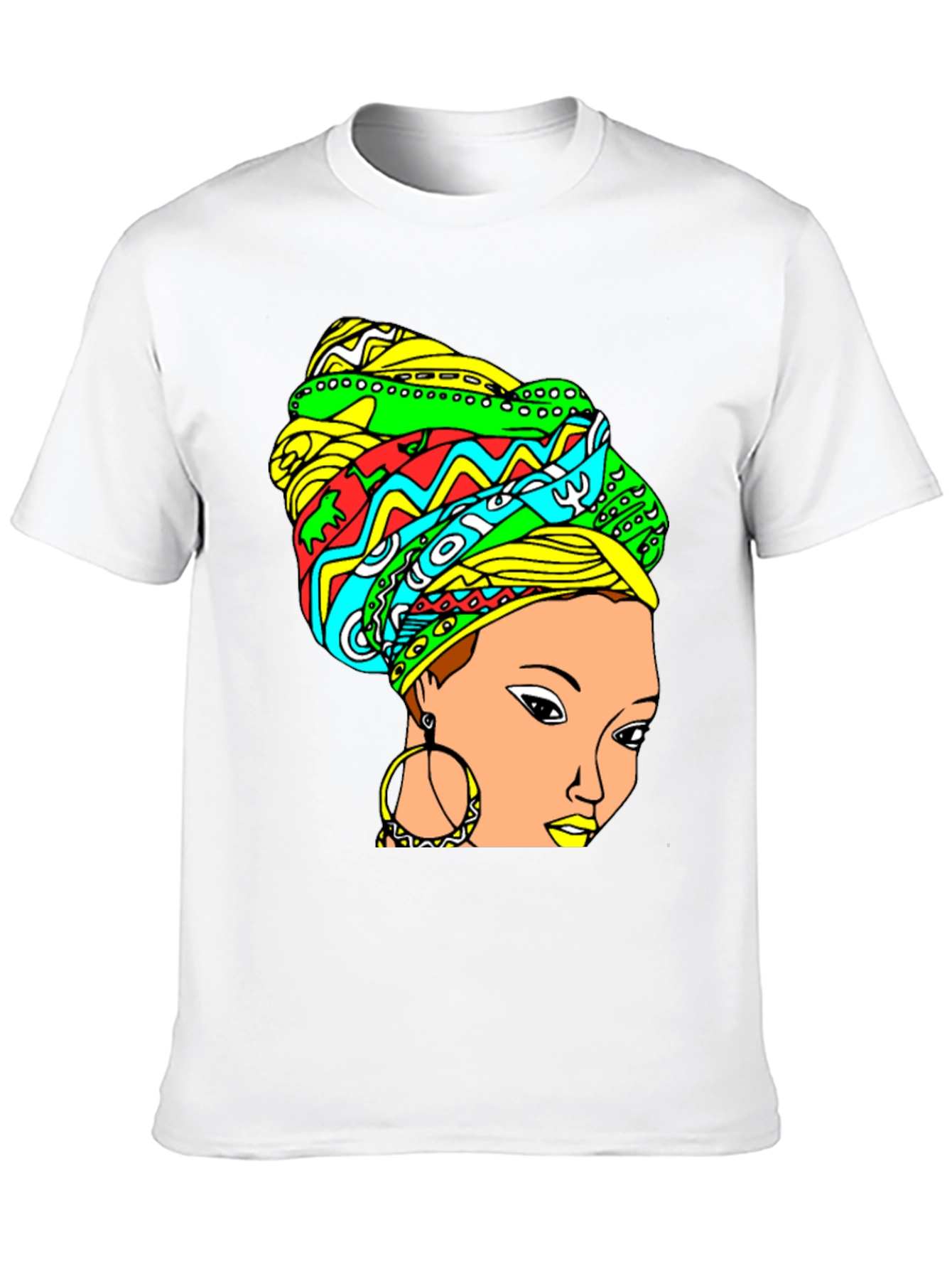 Vibrant Headwrap Graphic Tee