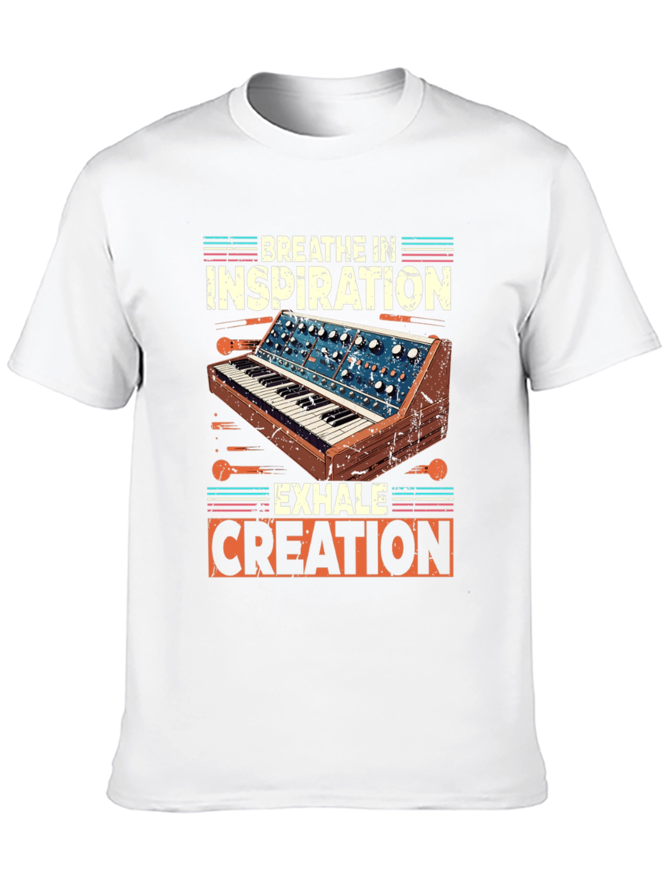 Breathe In Inspiration Synthesizer Graphic T-Shirt