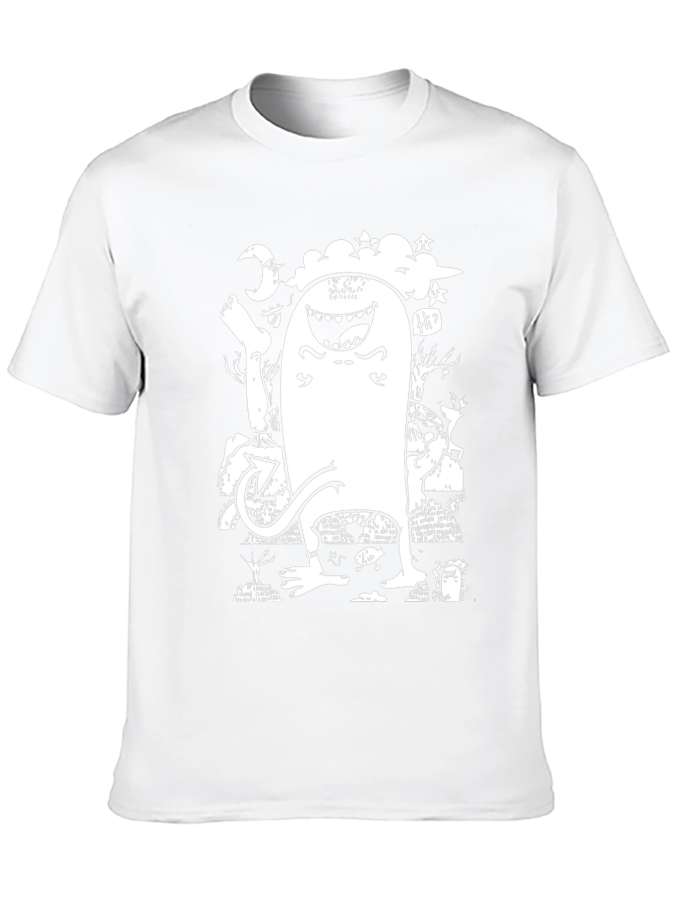 Monster Graphic Tee - Black