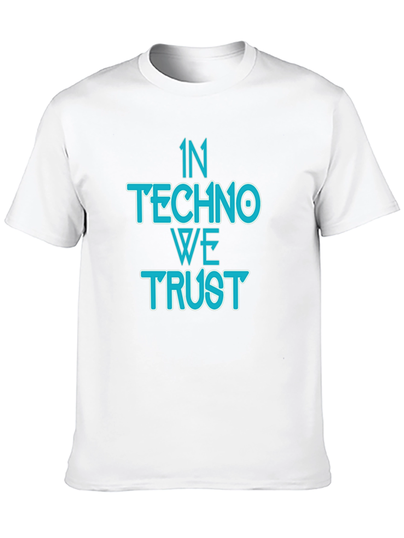 In Techno We Trust Black T-Shirt