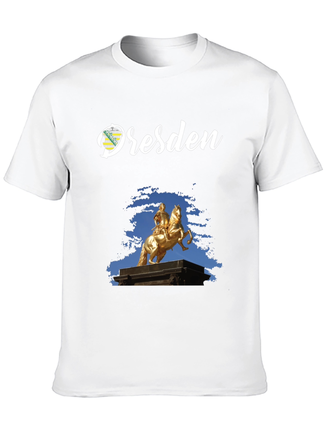 Dresden T-Shirt Golden Rider Statue Tee