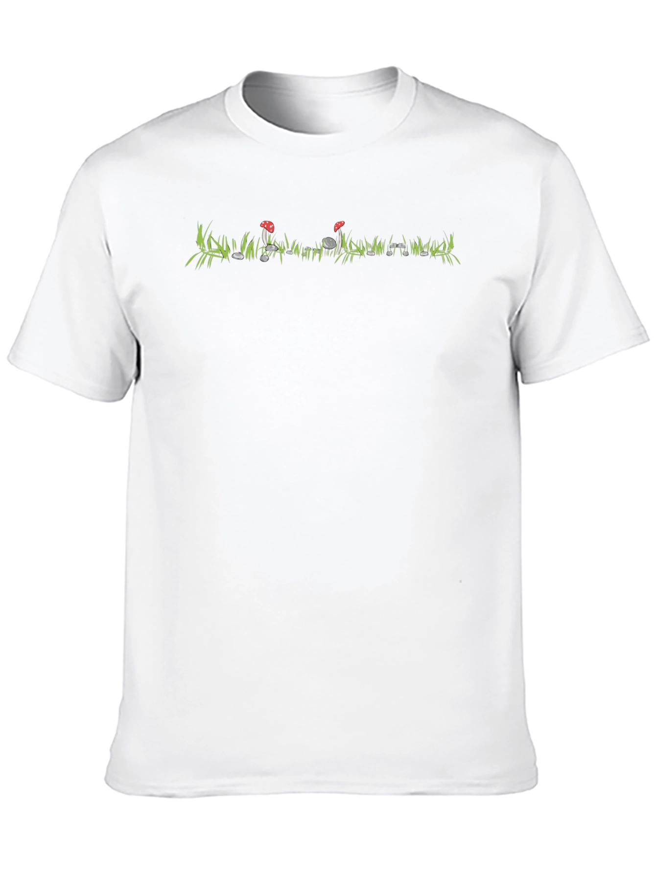 Mushroom Meadow Graphic Tee - Black Unisex T-Shirt