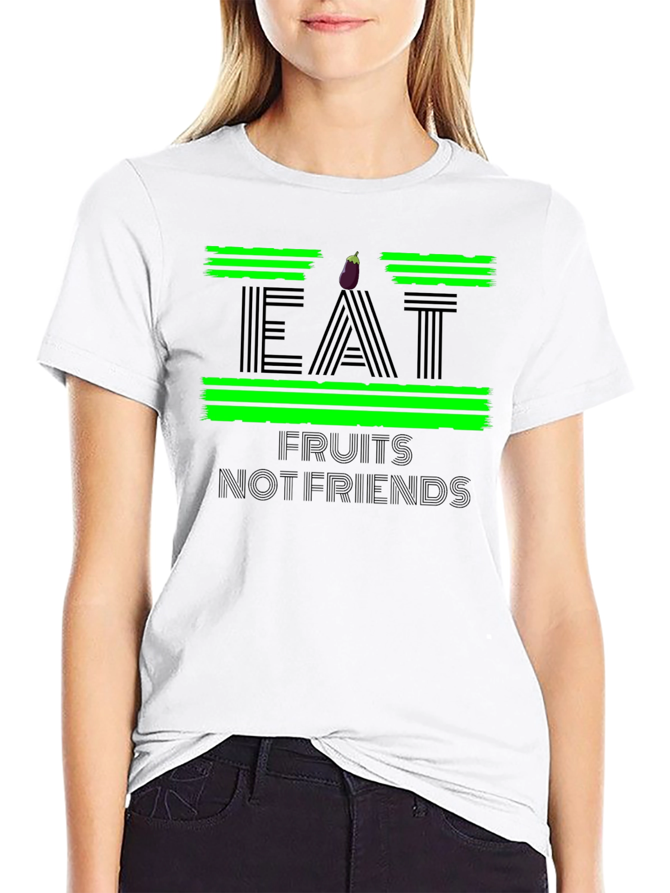 Eat Fruits Not Friends Graphic Tee
