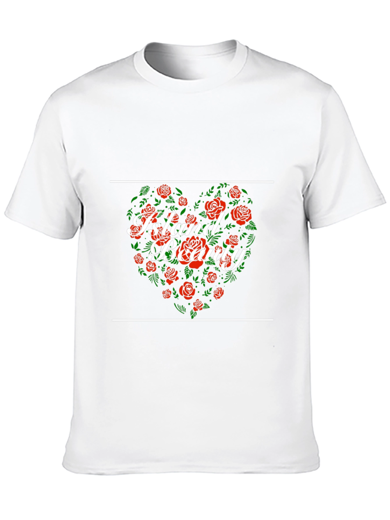 Island Beauty Floral Heart Graphic Tee
