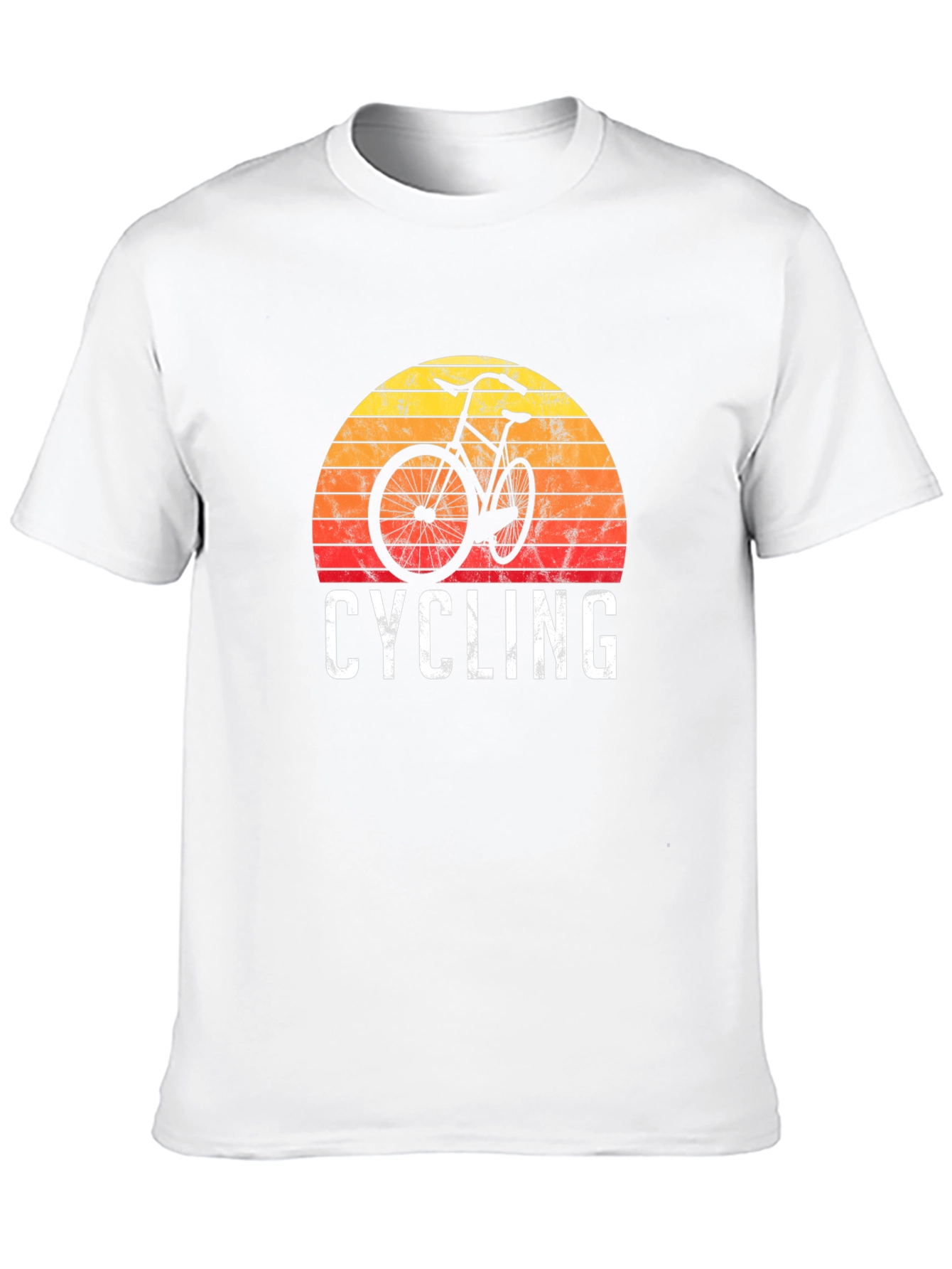 Cycling Sunset Graphic T-Shirt