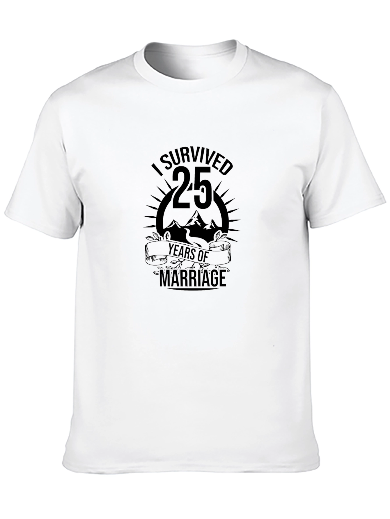 I Survived 25 Years of Marriage Anniversary T-Shirt