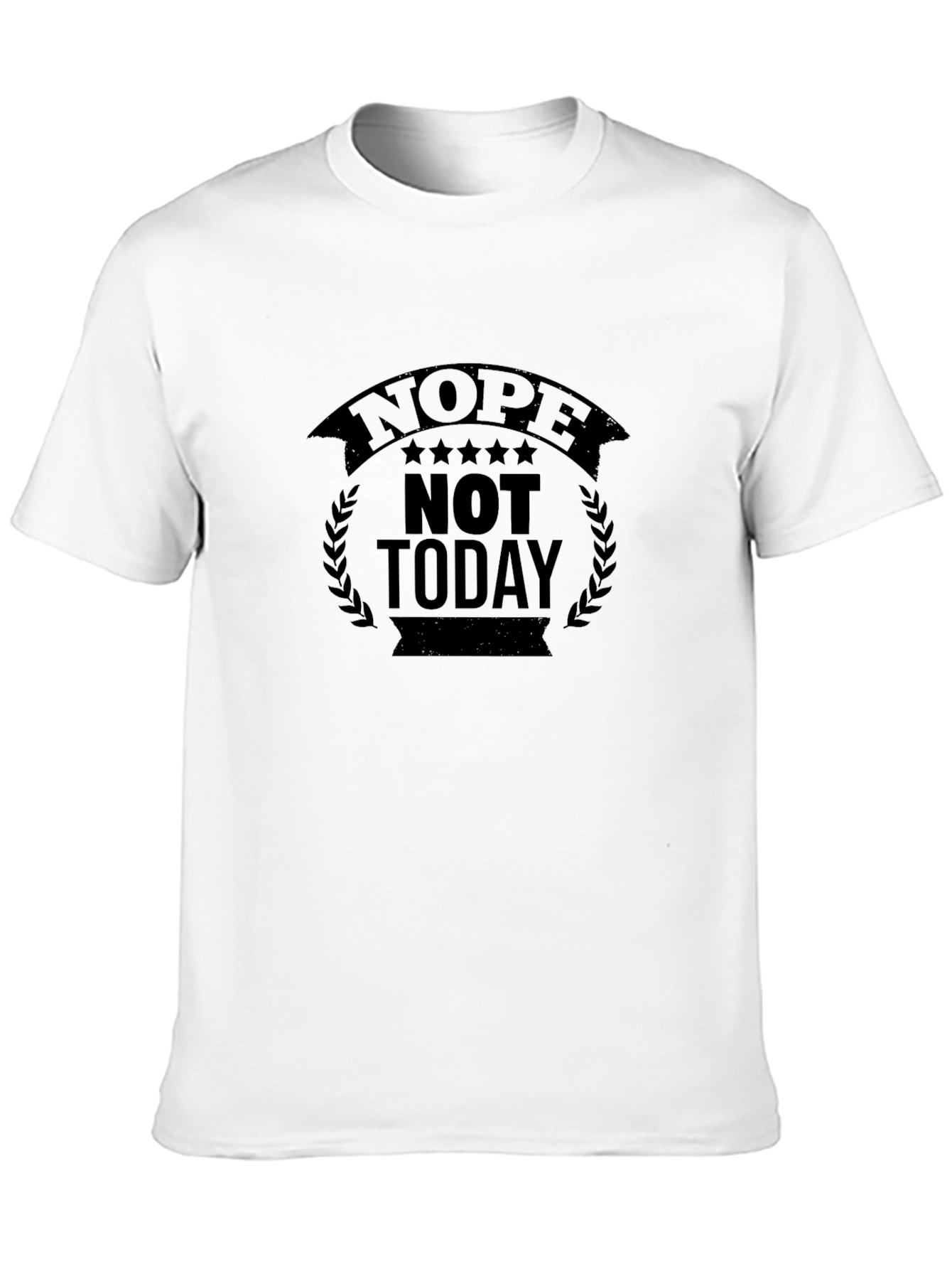 Nope Not Today Black Graphic Tee