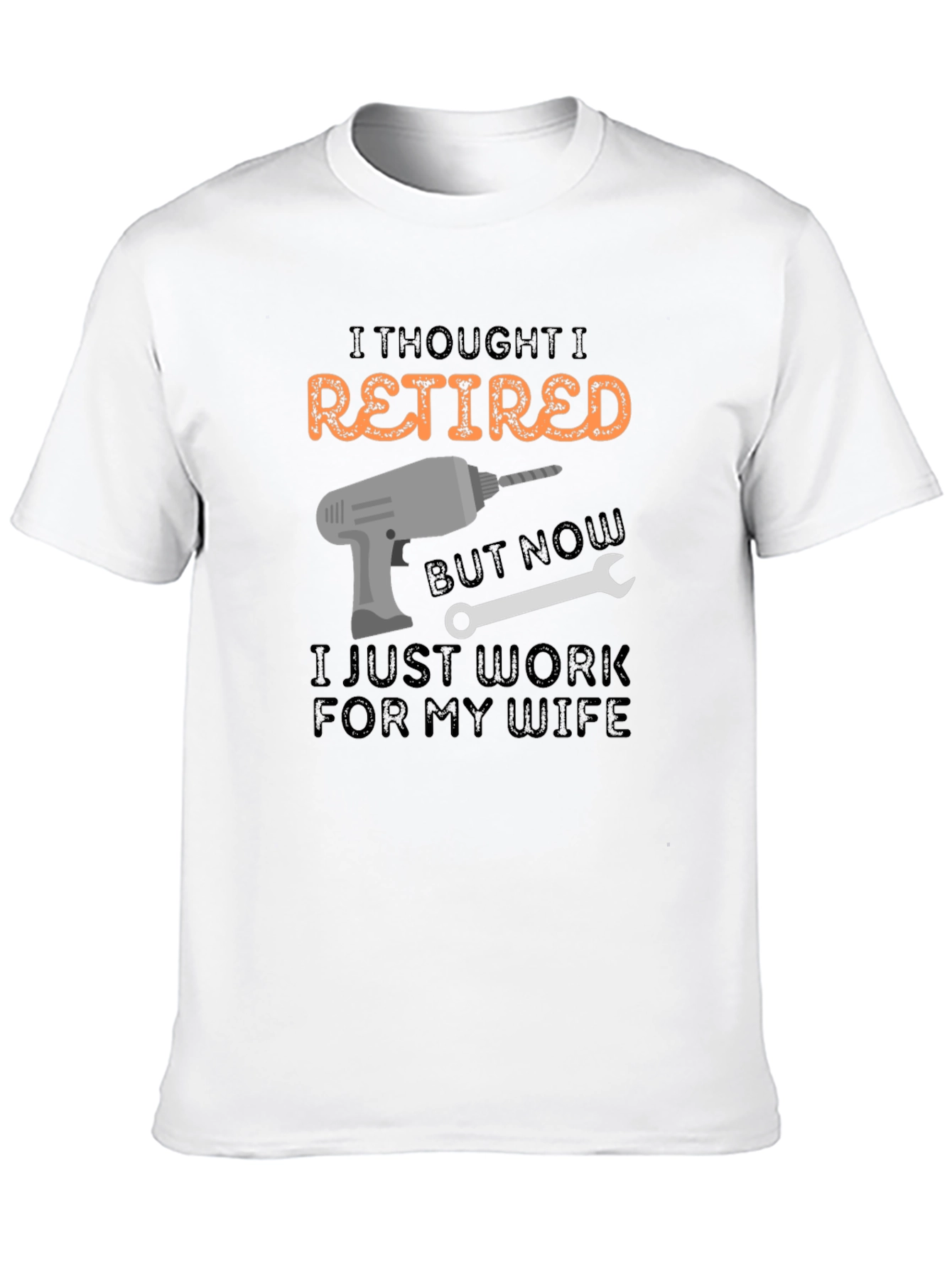 Retired? Funny Mens Black T-Shirt