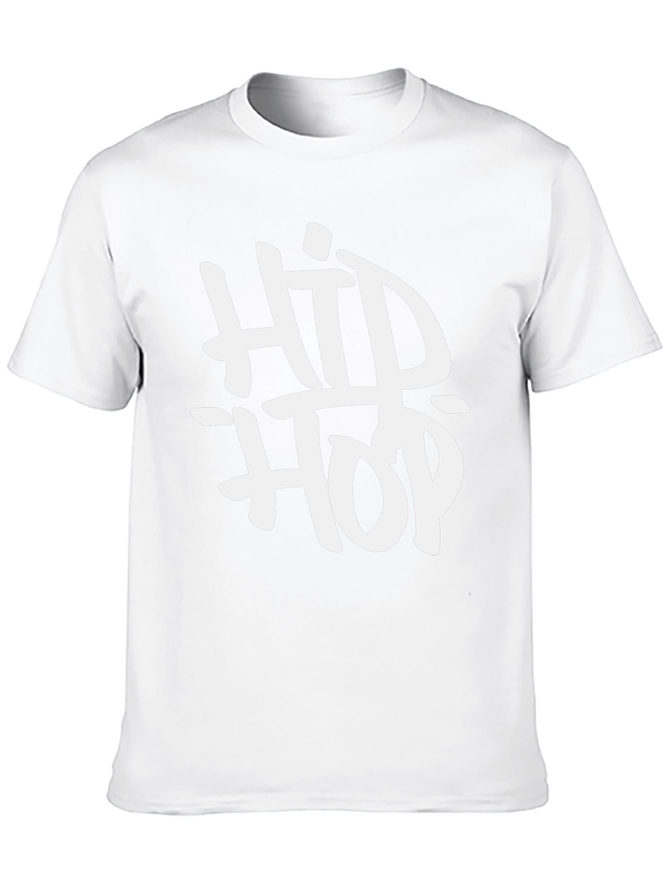 Hip Hop Graphic Print Black T-Shirt