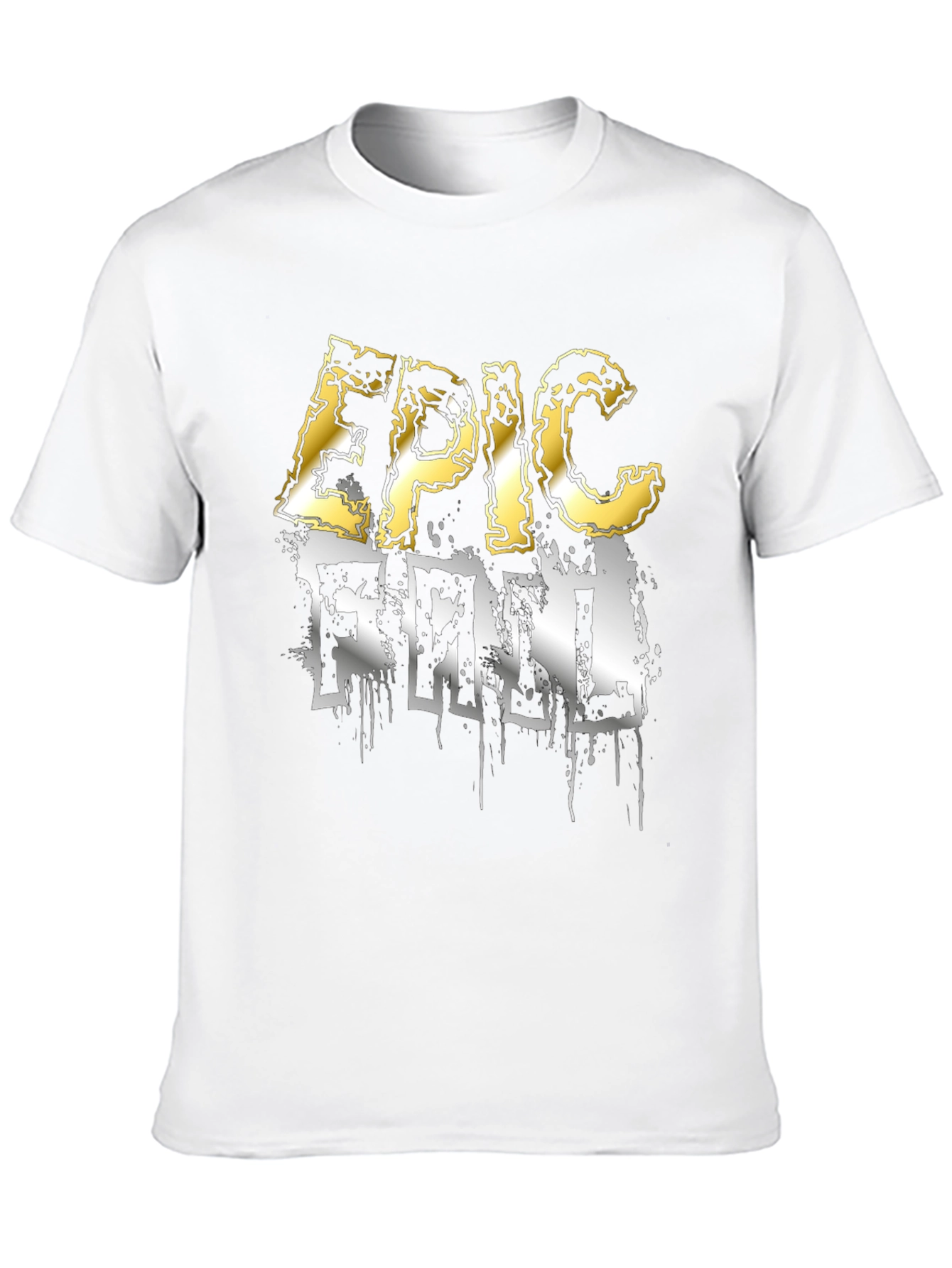 Epic Fail Graphic Tee - Casual Black T-Shirt