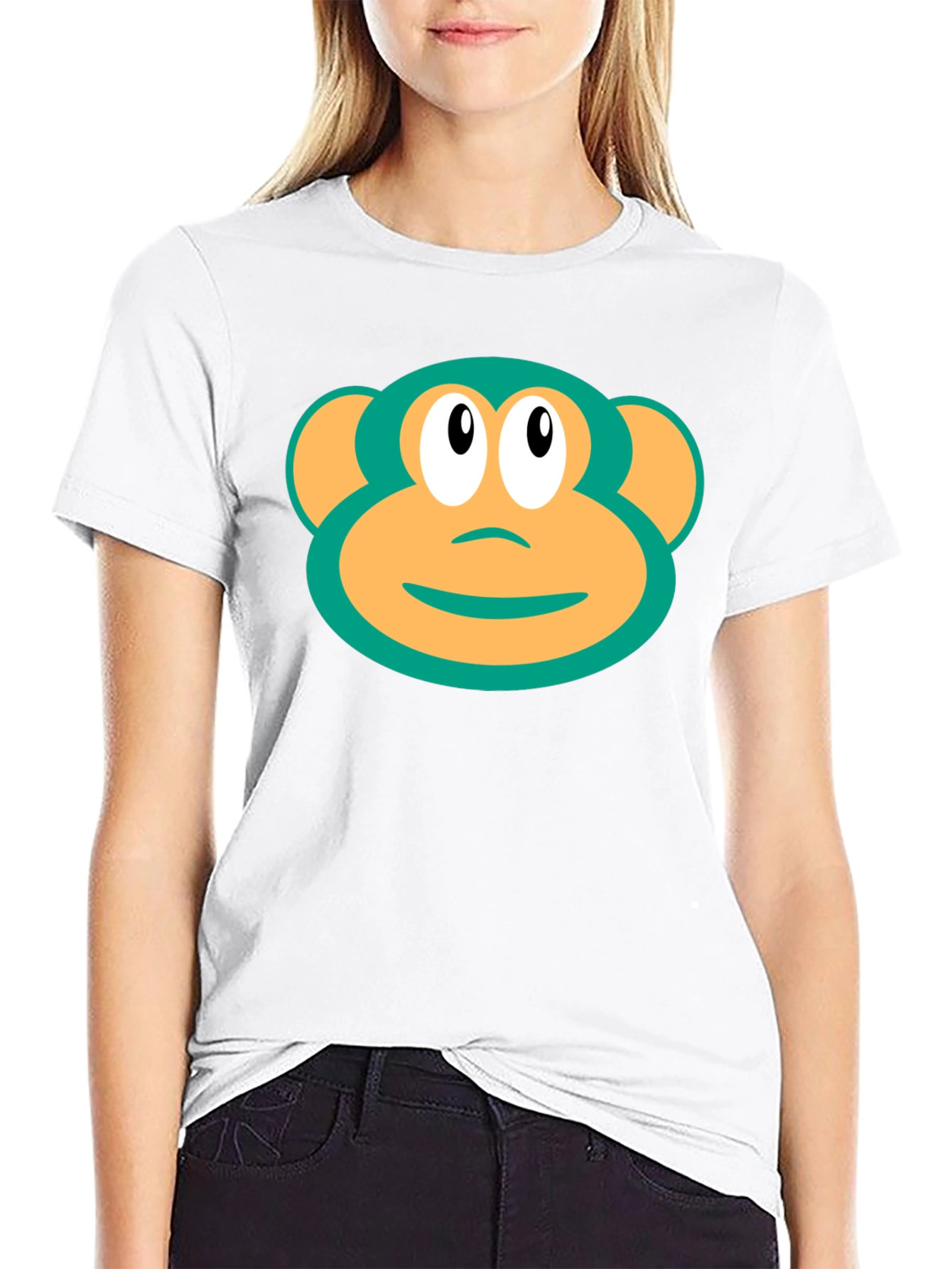 Fun Monkey Graphic T-Shirt - Black