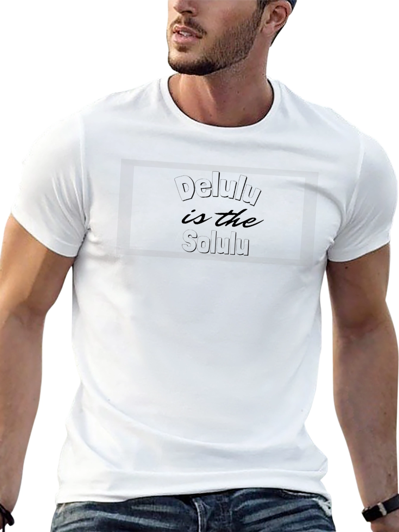 Delulu is the Solulu Black T-Shirt
