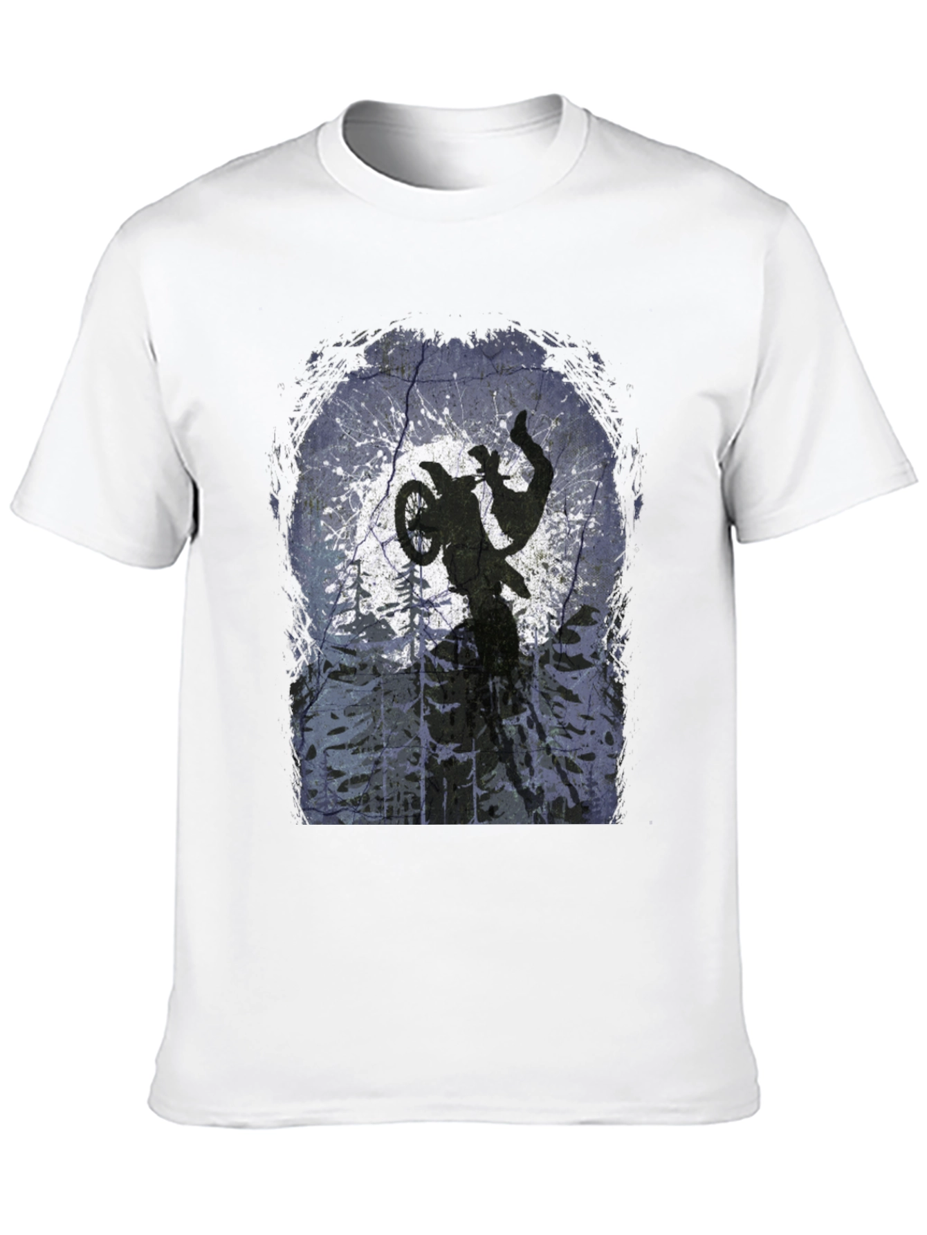 Dirt Bike Silhouette Graphic Tee
