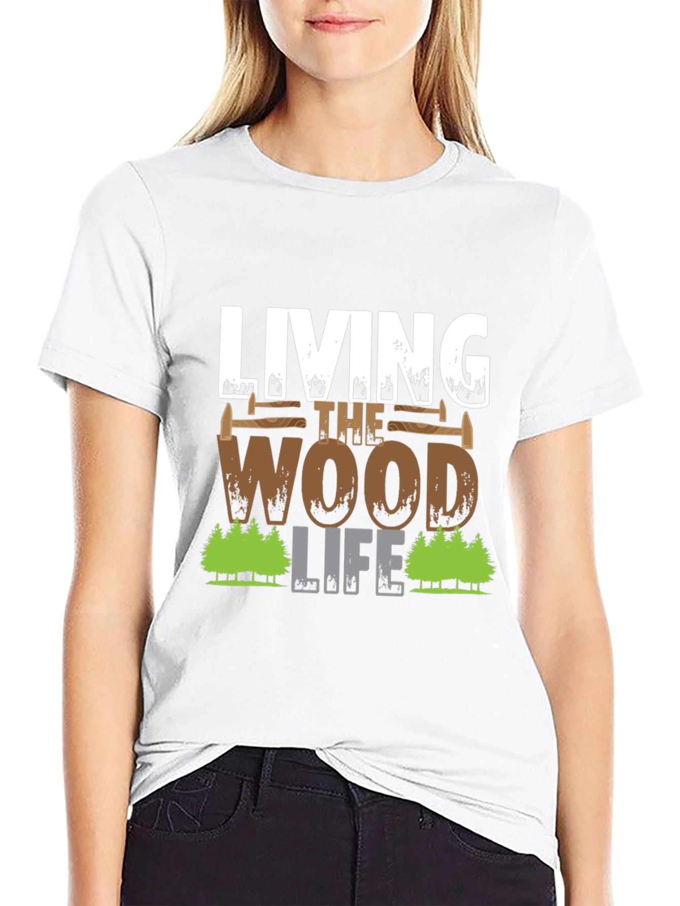 Living The Wood Life T-Shirt Carpenter Tee
