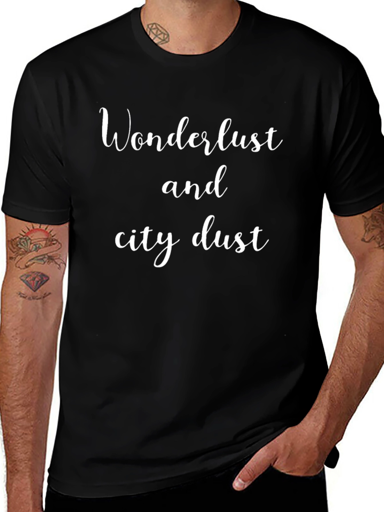 Wanderlust City Dust Black T-Shirt