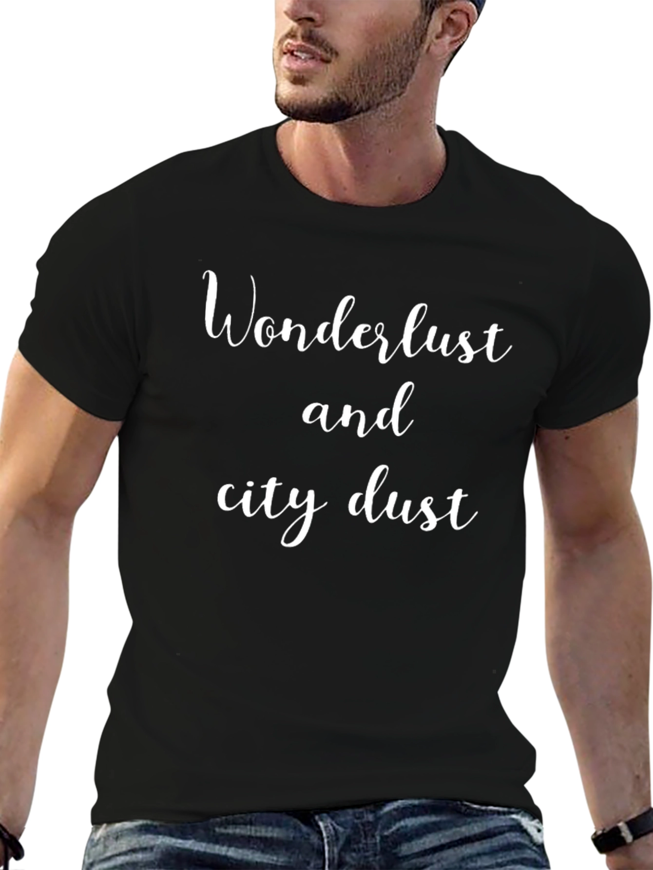 Wanderlust City Dust Black T-Shirt