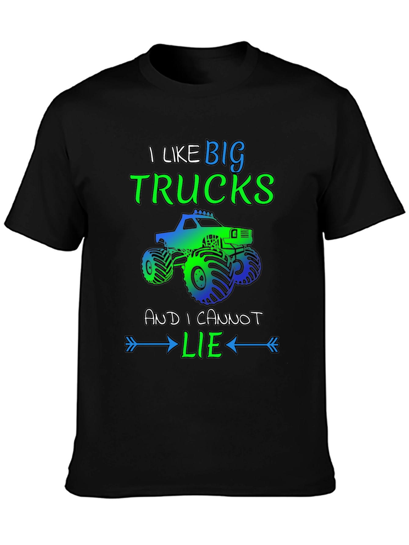 Big Trucks Graphic Tee - Humor T-Shirt