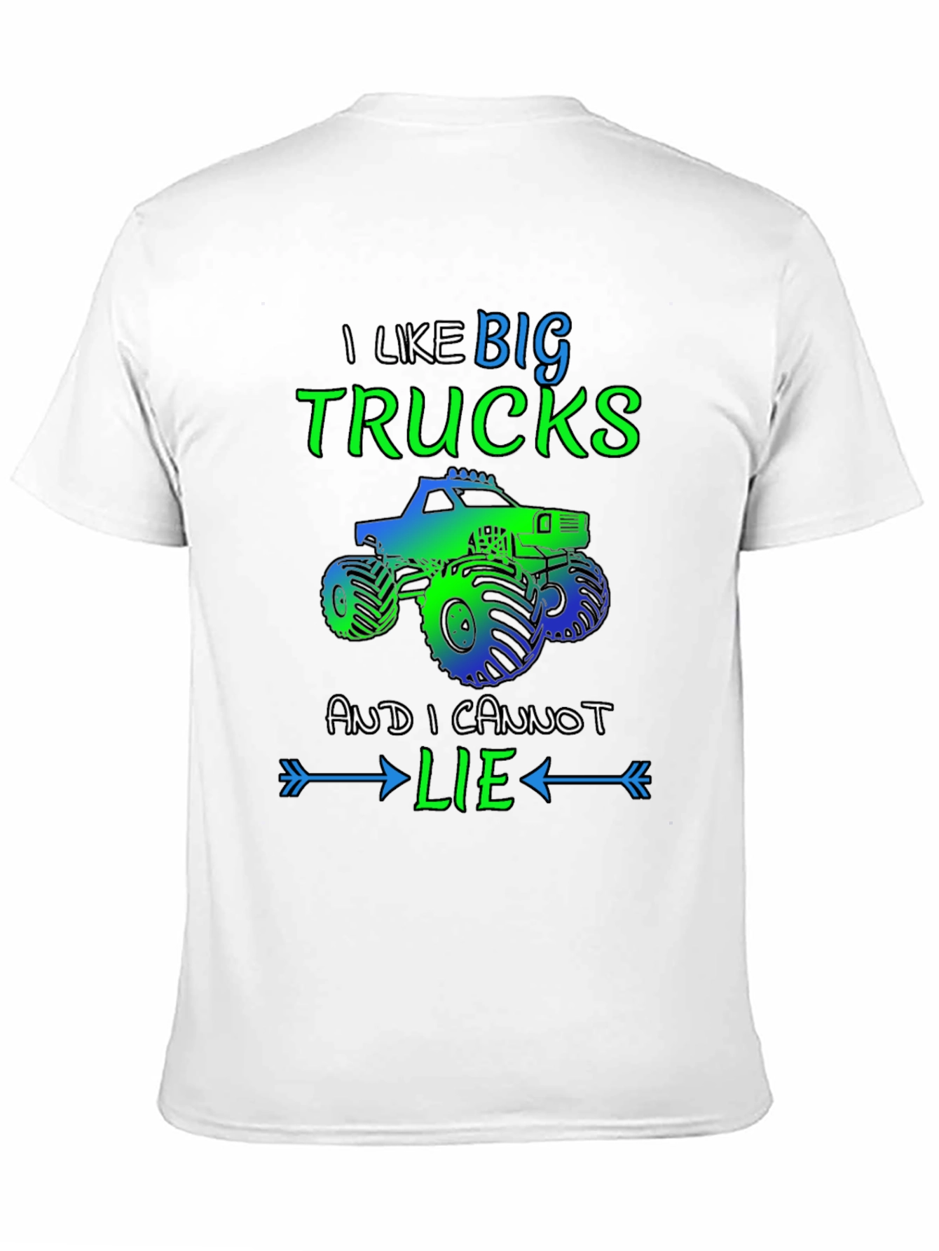 Big Trucks Graphic Tee - Humor T-Shirt