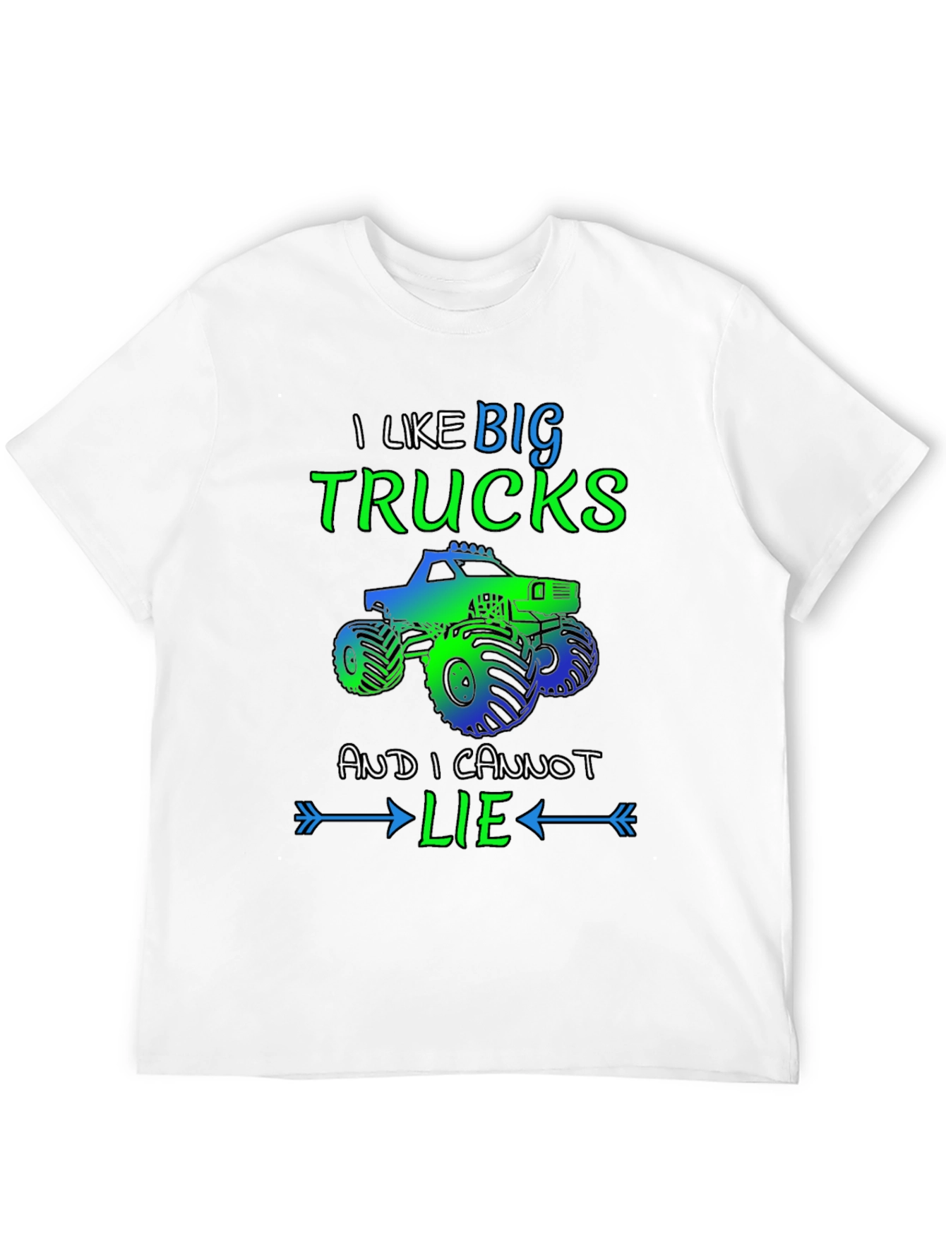 Big Trucks Graphic Tee - Humor T-Shirt
