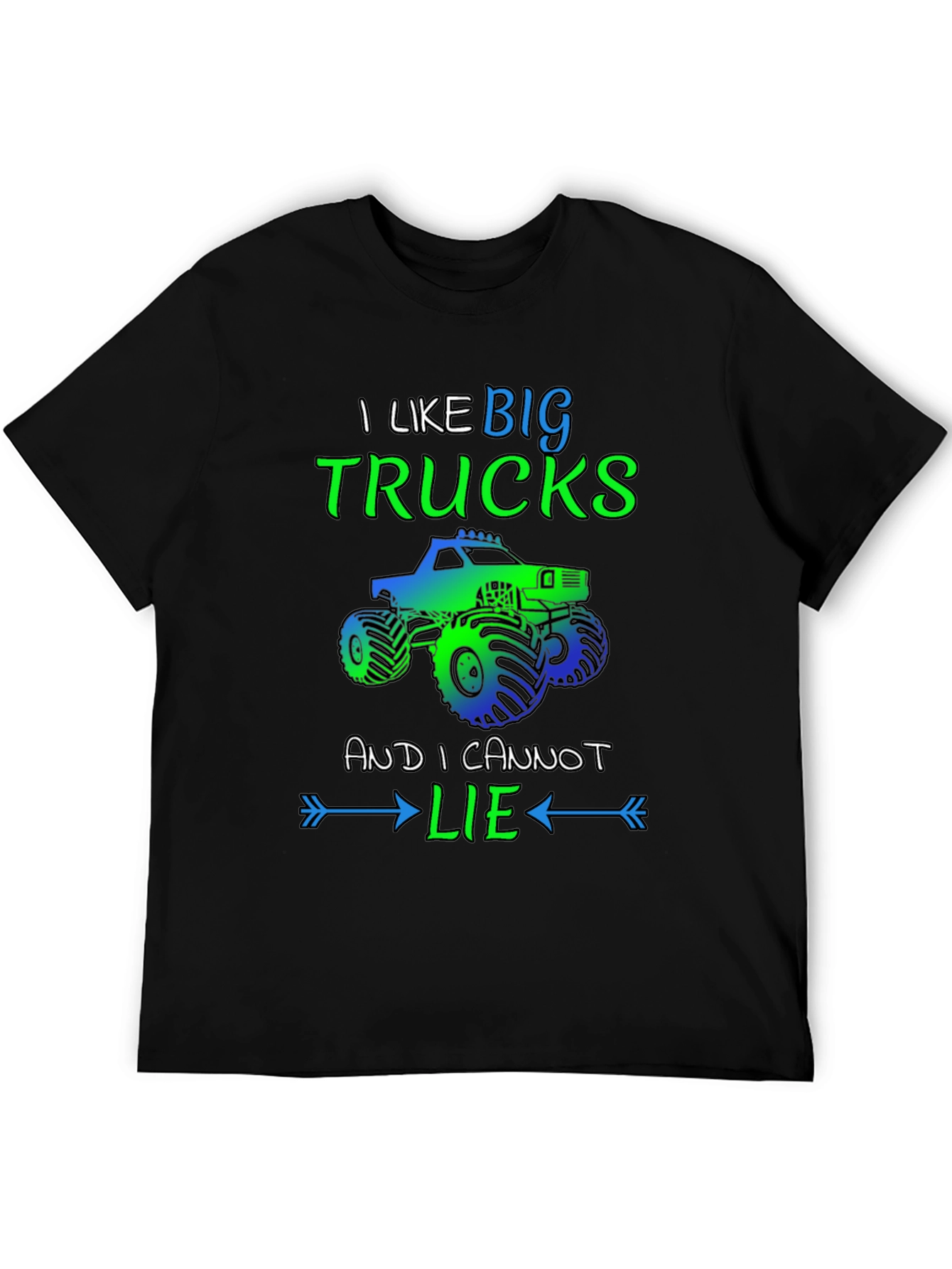 Big Trucks Graphic Tee - Humor T-Shirt