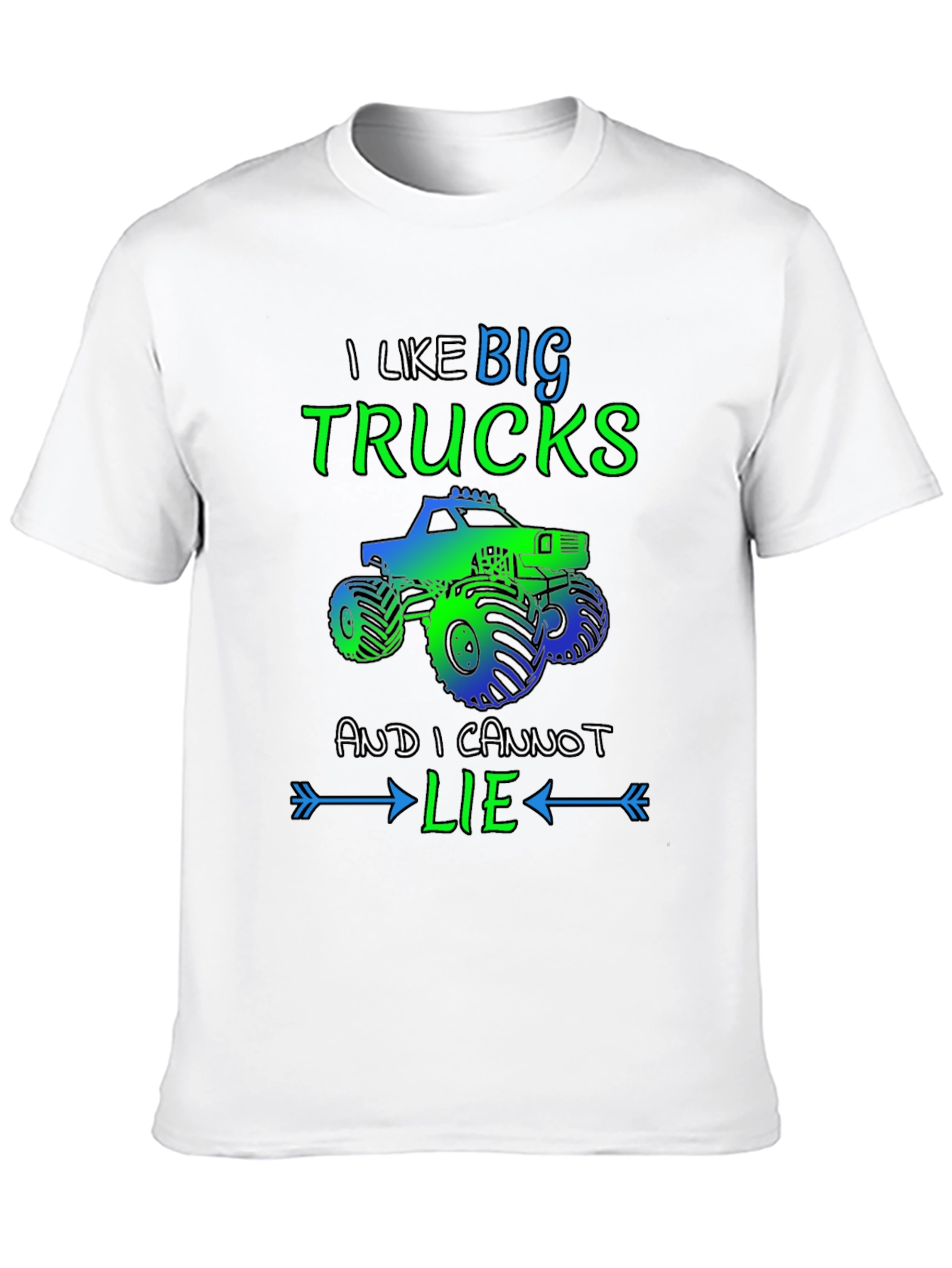 Big Trucks Graphic Tee - Humor T-Shirt