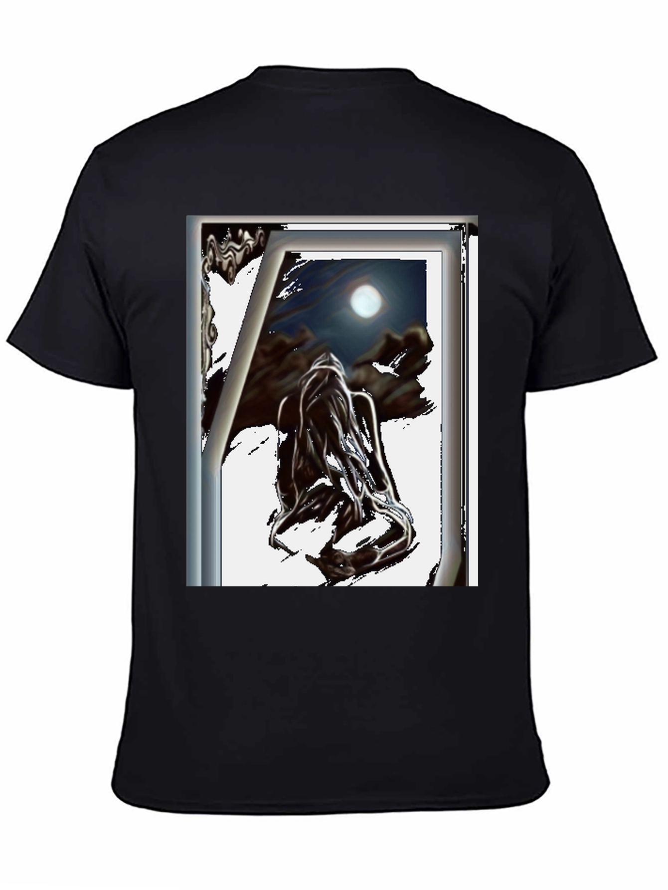 Moonlit Dream T-Shirt - Black Graphic Tee