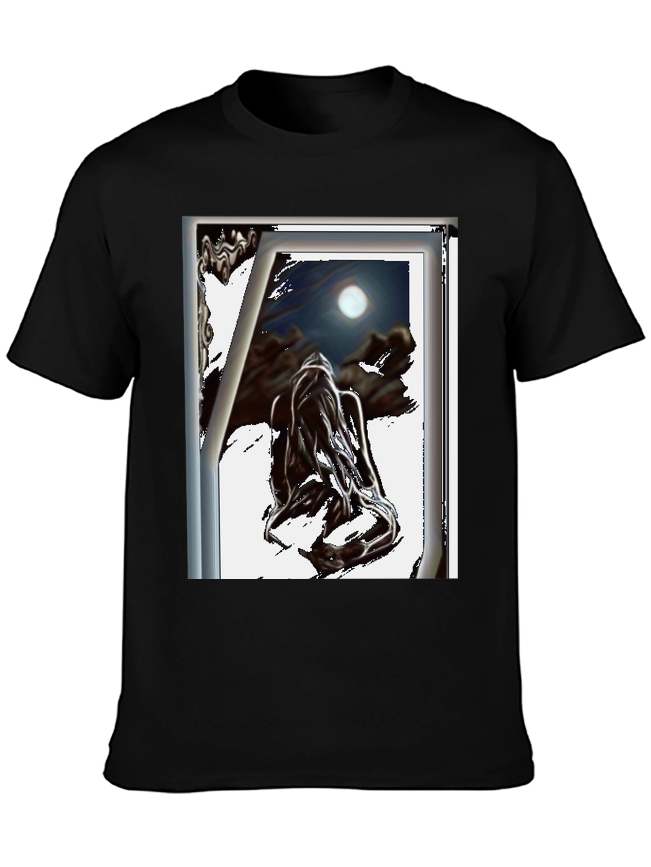 Moonlit Dream T-Shirt - Black Graphic Tee