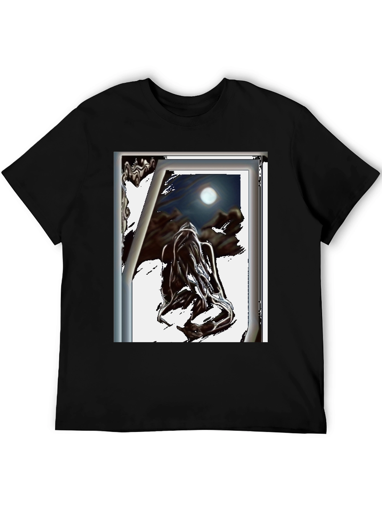 Moonlit Dream T-Shirt - Black Graphic Tee