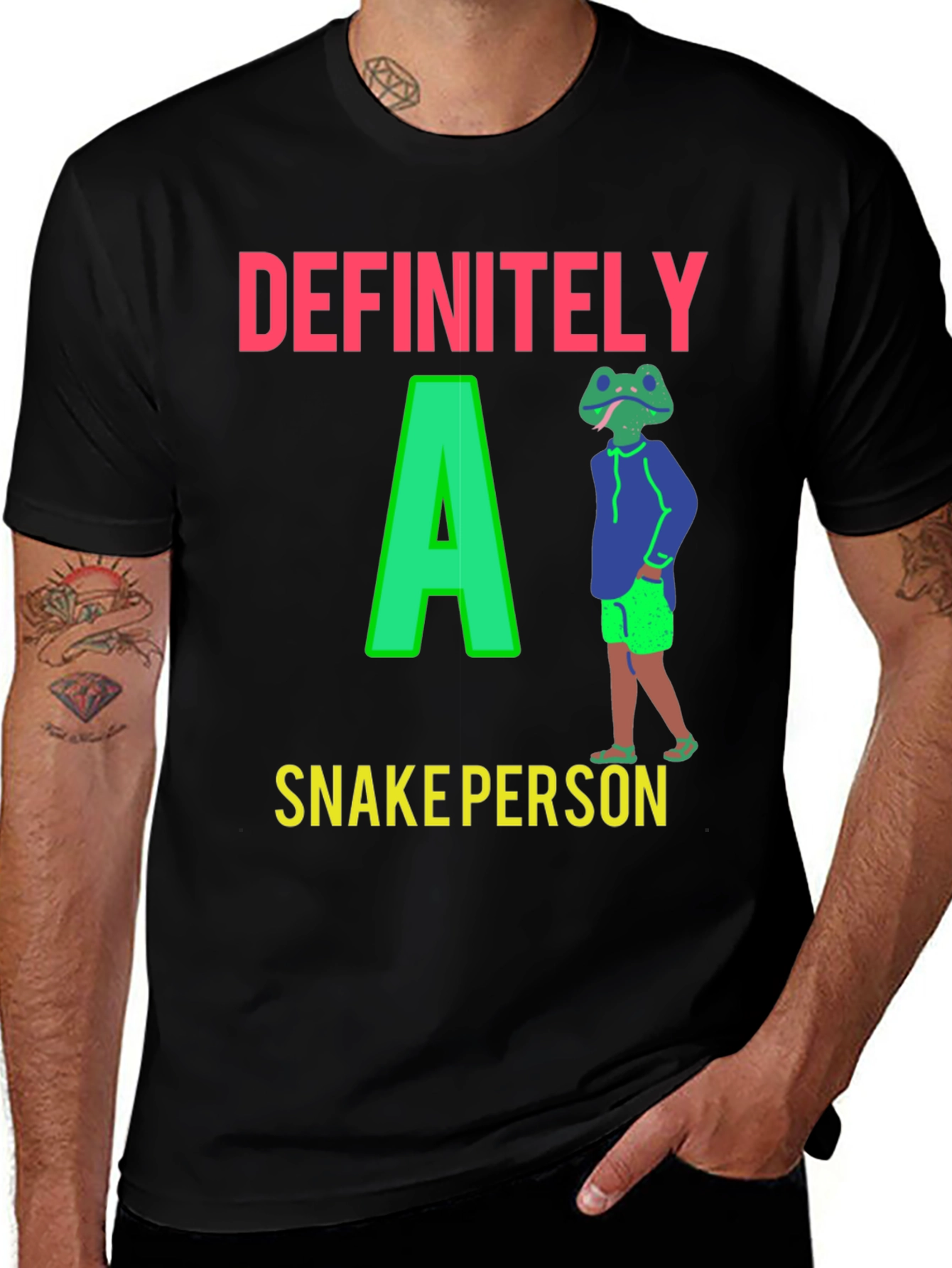 Definitely A Snake Person Graphic T-Shirt