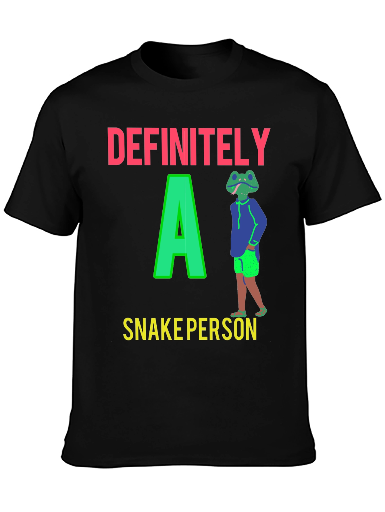 Definitely A Snake Person Graphic T-Shirt
