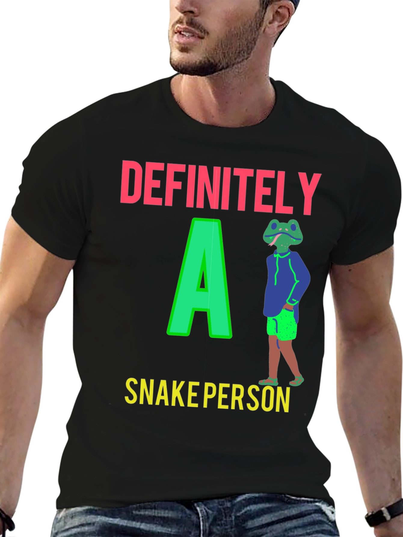 Definitely A Snake Person Graphic T-Shirt