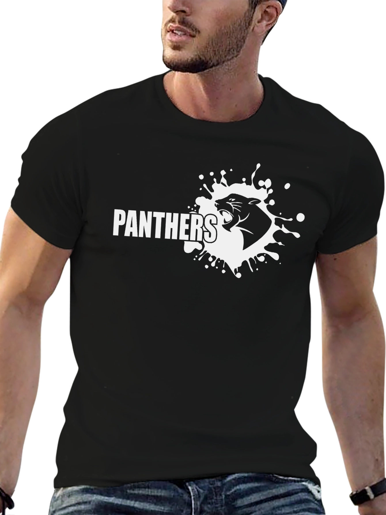 Panthers Graphic T-Shirt - Bold Black Tee