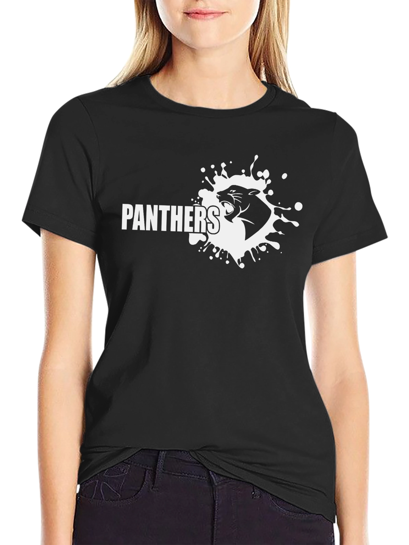 Panthers Graphic T-Shirt - Bold Black Tee