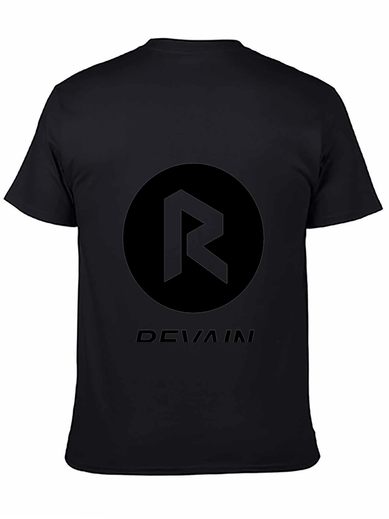 Black Devain Graphic Print T-Shirt