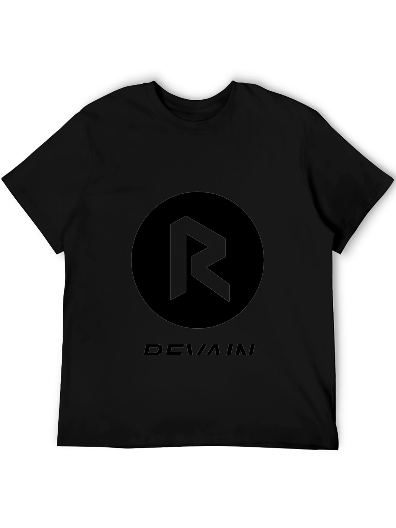 Black Devain Graphic Print T-Shirt