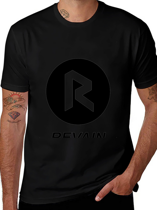 Black Devain Graphic Print T-Shirt