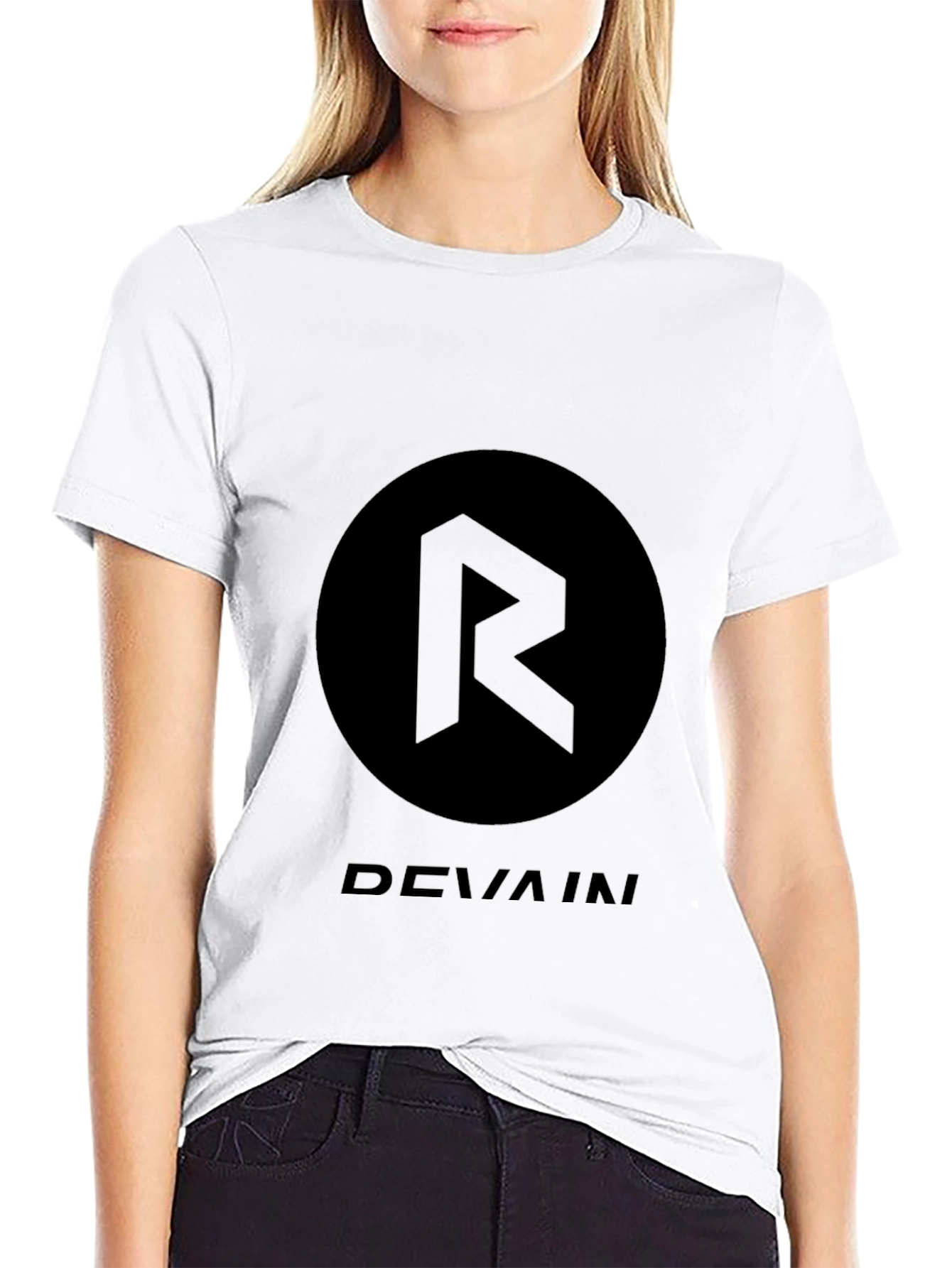 Black Devain Graphic Print T-Shirt