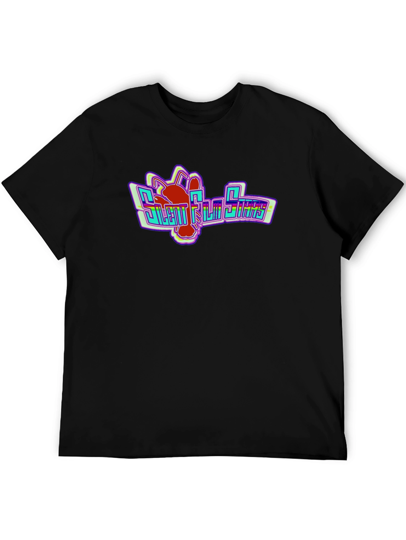 Silent Film Stars Black Graphic Tee