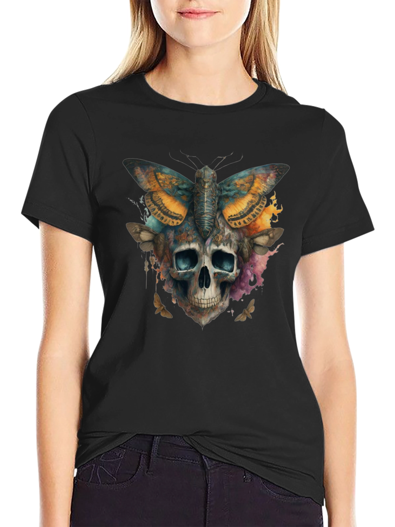 Skull Moth T-Shirt - Graphic Tee