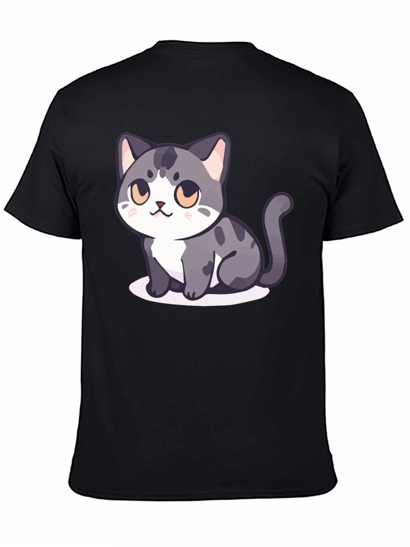 Cute Cartoon Cat Graphic T-Shirt - Stylish Unisex Tee