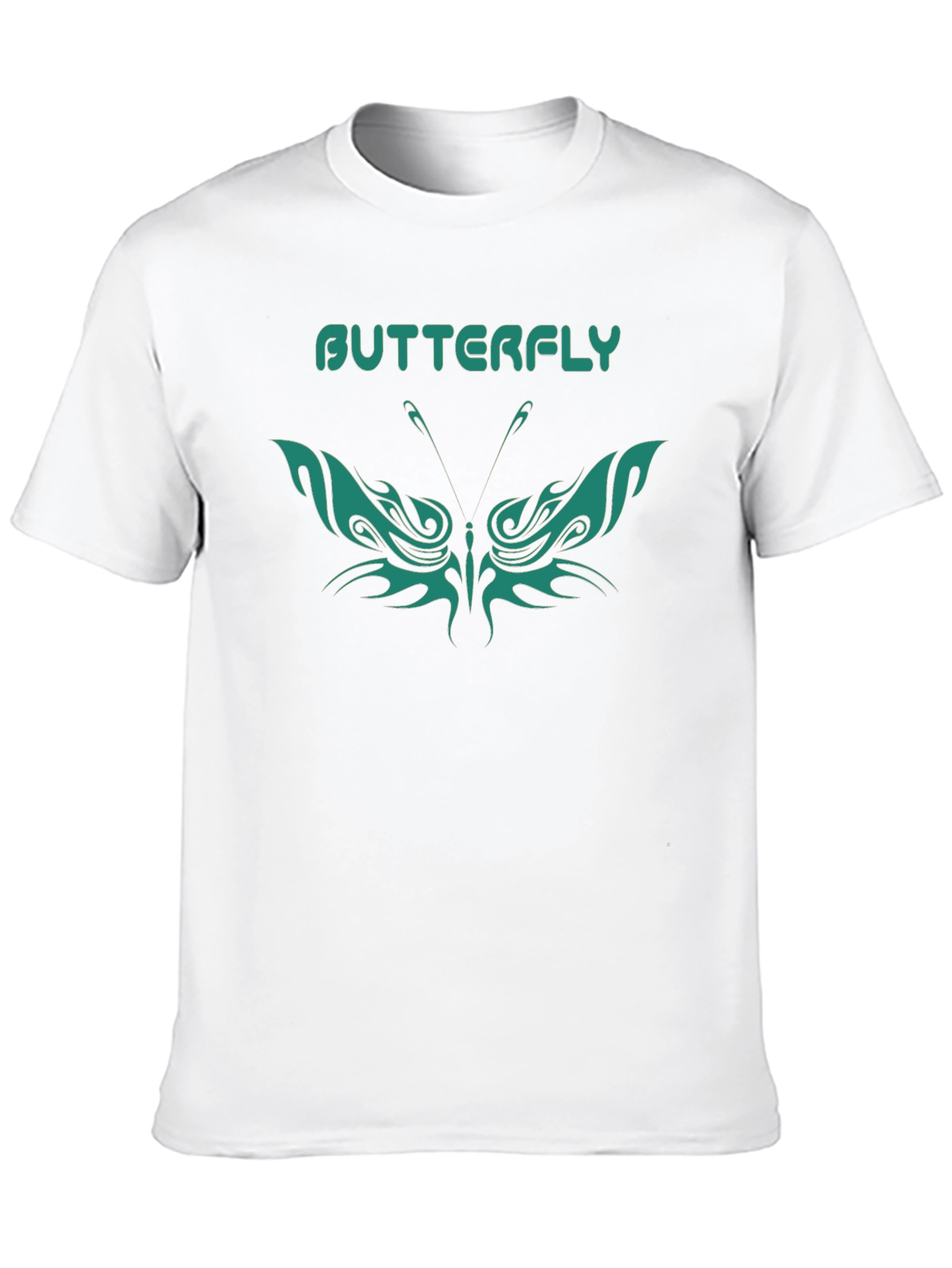 Black Butterfly Graphic Tee - Trendy Style