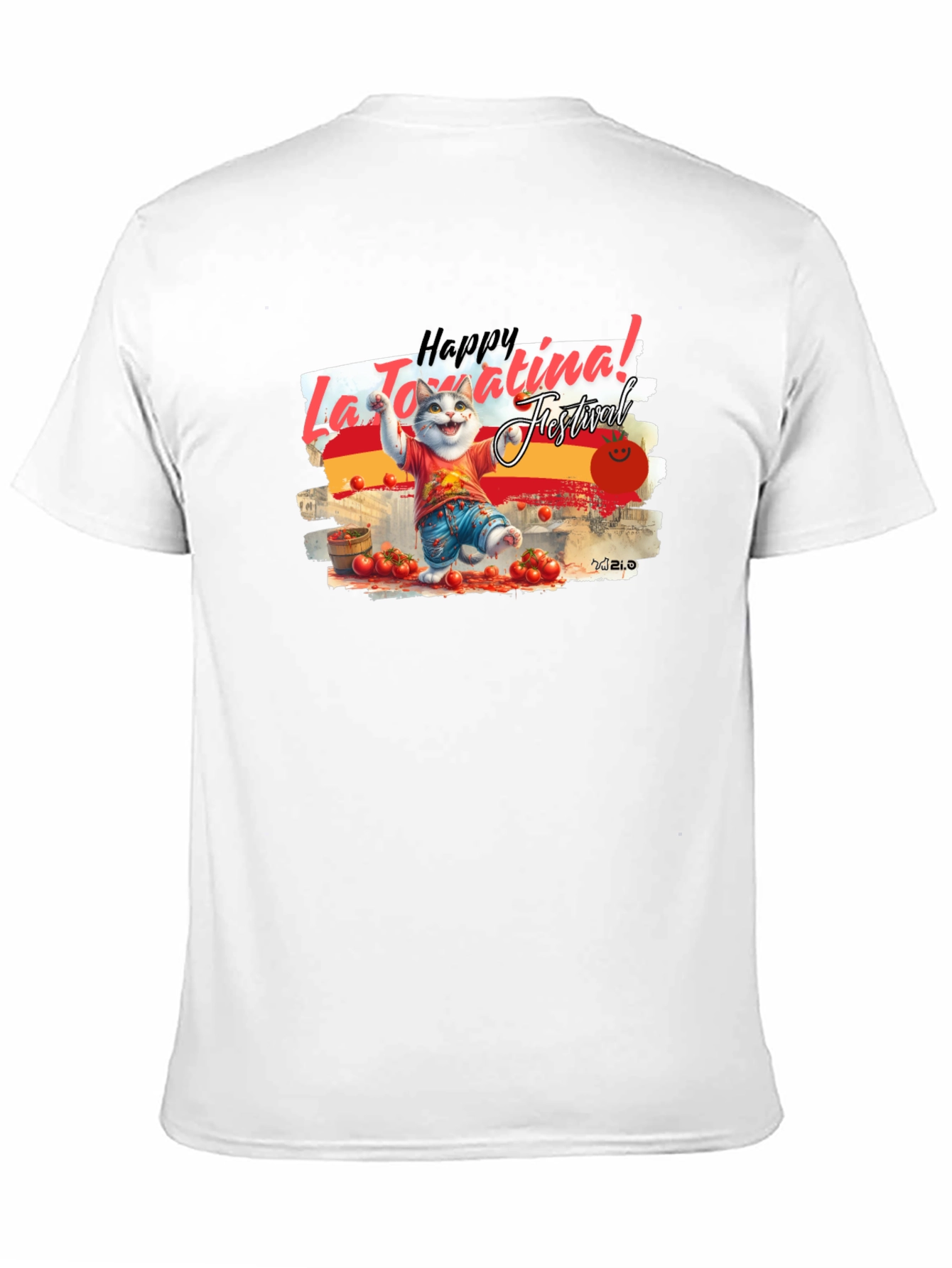 La Tomatina Festival Cat T-Shirt