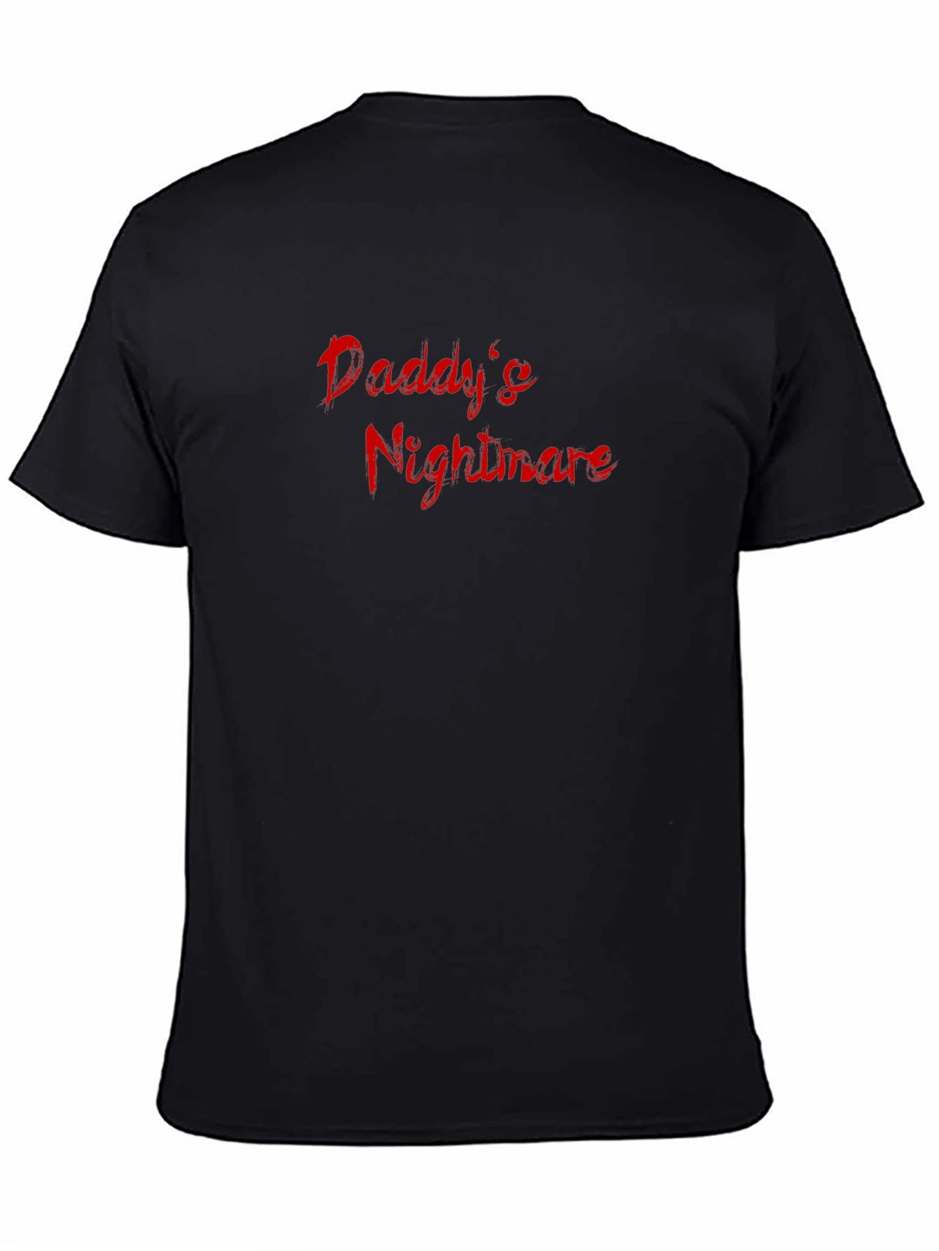 Daddys Nightmare Graphic Tee - Black Cotton Blend