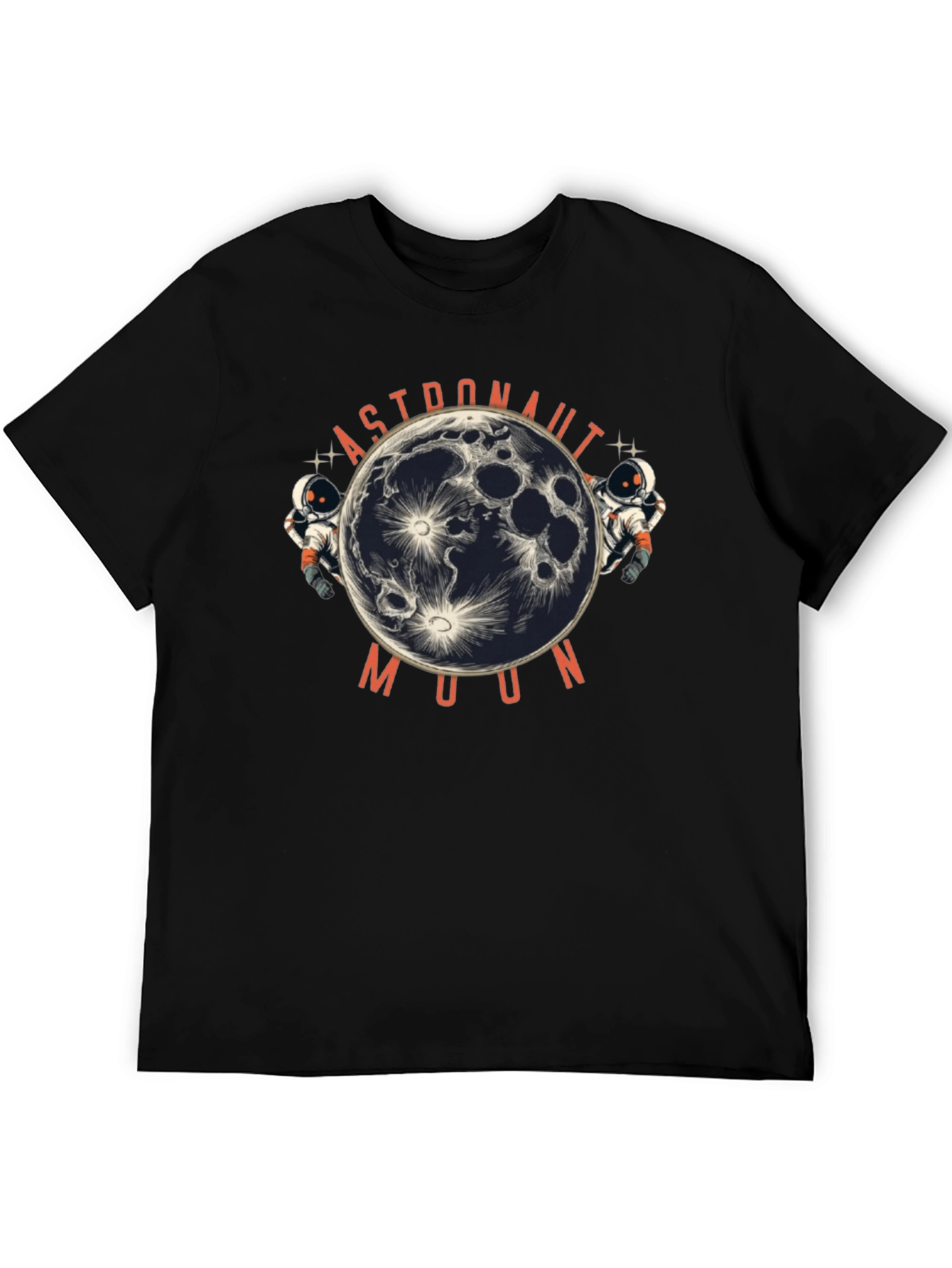 Astronaut Moon Graphic Print T-Shirt