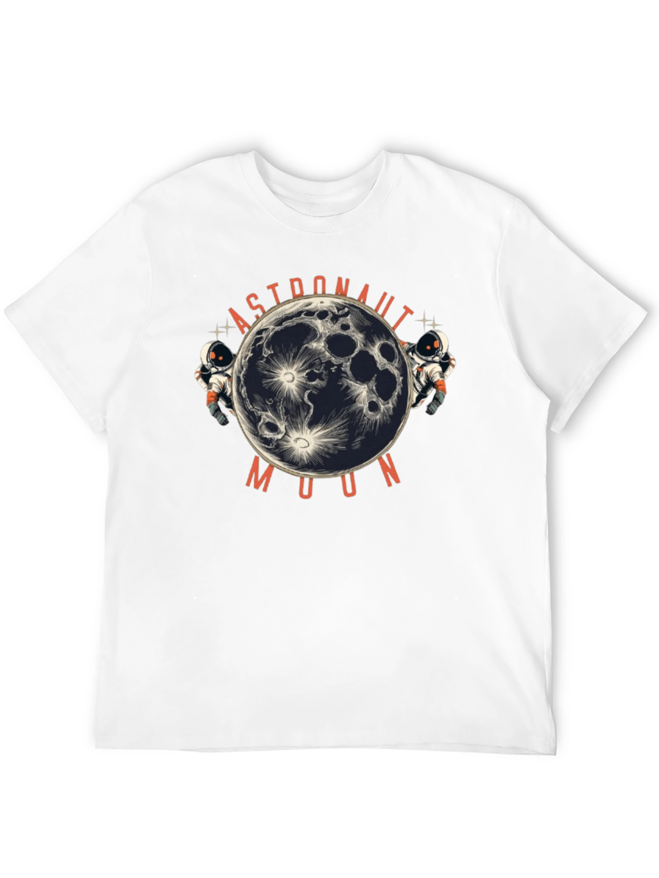Astronaut Moon Graphic Print T-Shirt