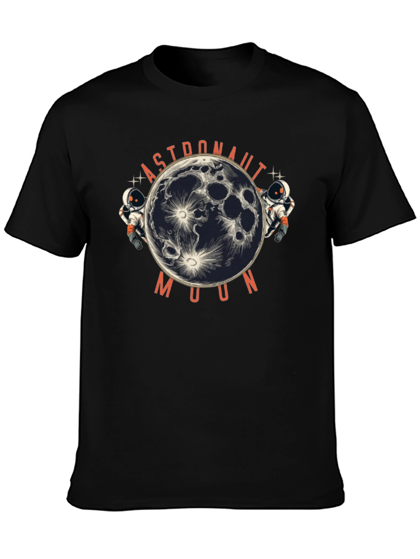 Astronaut Moon Graphic Print T-Shirt