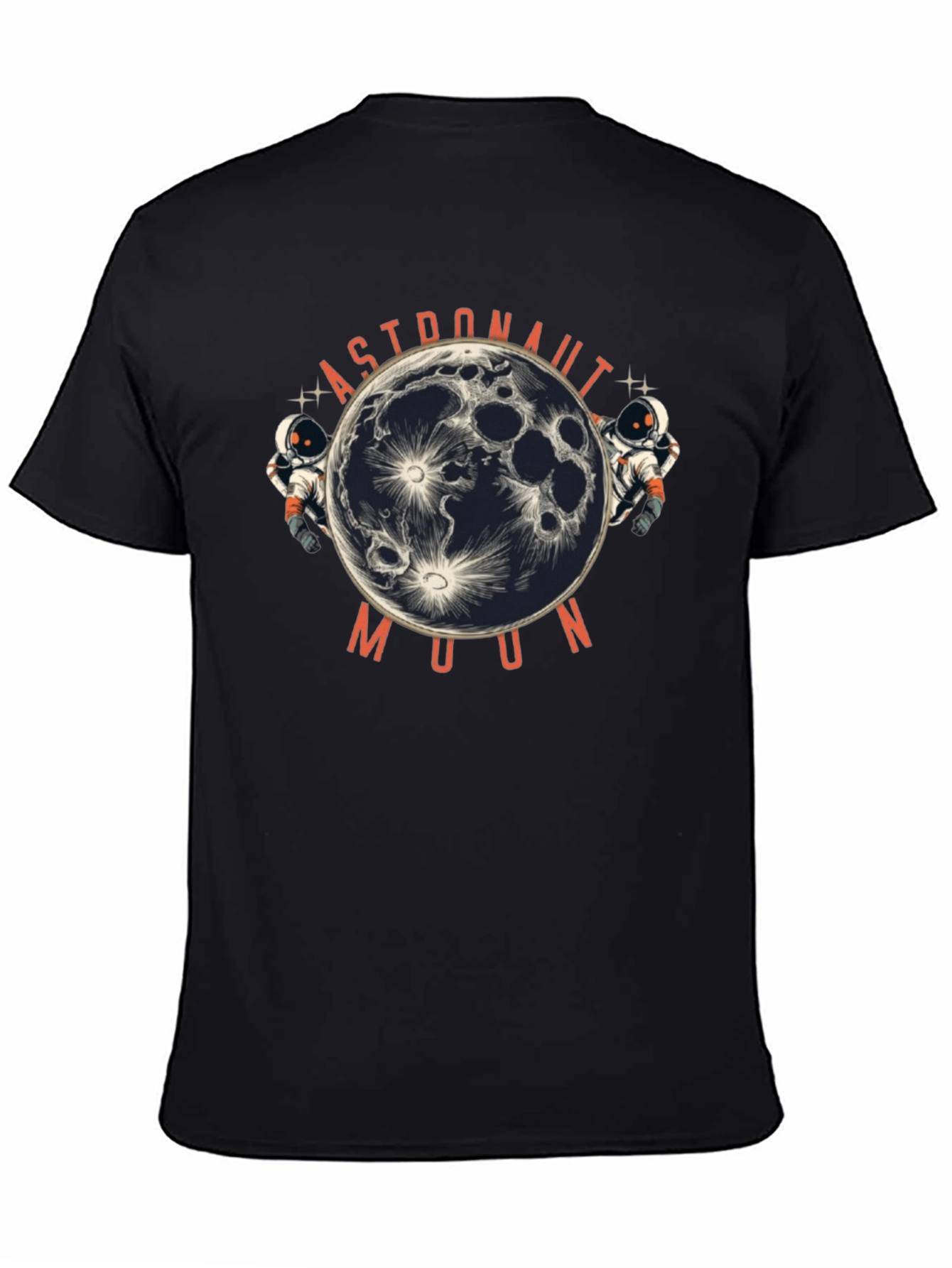 Astronaut Moon Graphic Print T-Shirt